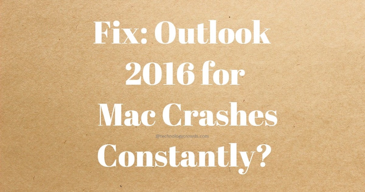 outlook 2016 for mac random freeze